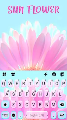 Pink Pedals Keyboard Theme android App screenshot 0