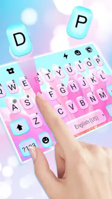 Pink Pedals Keyboard Theme android App screenshot 3