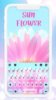 Pink Pedals Keyboard Theme android App screenshot 4